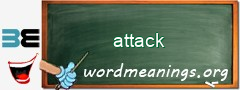 WordMeaning blackboard for attack